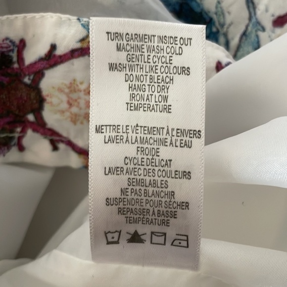 Ricki's Sleeveless Abstract Watercolor Tie Back Midi Dress Size 2 - Picture 12 of 12